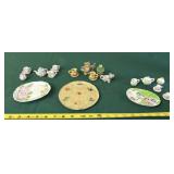 Miniature Tea Sets and Decorative Figurines