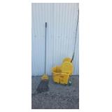 Rubbermaid Commercial mop bucket with mop