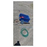Large plastic bin putting knives electrically