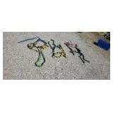 Three safety harnesses