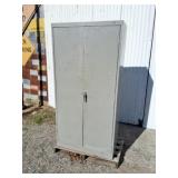 36" X 72" metal two door storage cabinet.
