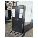 36" X 78"H metal two-door cabinet