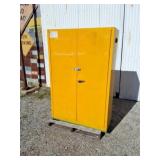 43" X 65" metal two-door cabinet