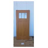 New 36-in fiberglass entry door with window