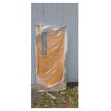 New 36" left hand commercial wood door with window