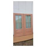 Two 36" fiberglass patio doors.