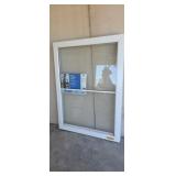 Larson 44 1/2" X 60 1/4" aluminum frame window