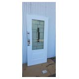 New 36 in fiberglass door with window