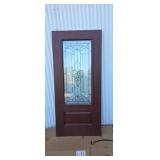 New 36 in fiberglass entry door with full window