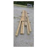 Selling by the board 10 boards all treated lumber