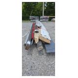 Pallet of building trim steel and aluminum