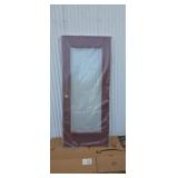 36-in door with full glass commercial left hand.