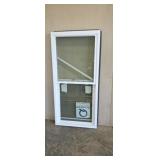 New Quaker vinyl replacement window 28 1/2" W X