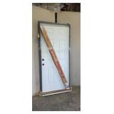 New 36 inch steel entry door with steel frame