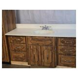 3 drawer, dbl door vanity with