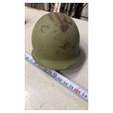 ORIGINAL WWII US ARMY M1 HELMET SHELL, FRONT
