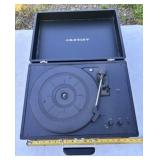 Black Crosley portable turntable
