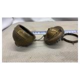 Antique brass censer or thurible, a vessel used