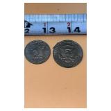 1979 Susan B. Anthony dollar coin & 1974 Kennedy