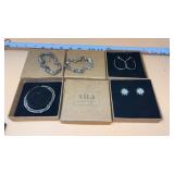 Vita Goods Co Silver Toned Bracelets and Earrings