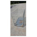 Wire folding dog crate