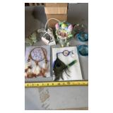 Dreamcatchers, Easter Figurine, Teal Blue Glass