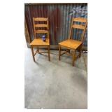 2-wooden chairs