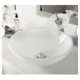 NIB Vigo Glass Vessel Bathroom Sink