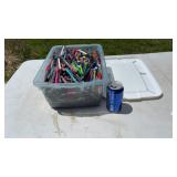 Tote with Lid of Pens, Crayons, and more