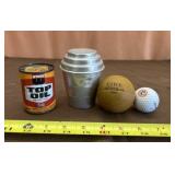 Wynns Top Oil Can, Marathon Dealer Can and