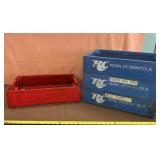 Vintage Plastic Beverage Crates.