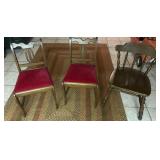 Wooden chairs