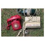 Red Rotary Phone from the 
