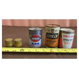 Amoco, Johnson Motor Oil, Sinclair Can Piggy Banks