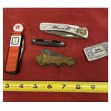 Texaco & Philips 66 Knives with Money Clip