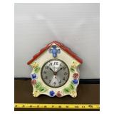Master Crafters Ceramic Birdhouse Clock