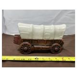 Vintage 1960s Covered Wagon Ceramic Decanter