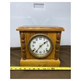 Seth Thomas Oak Mantel Clock
