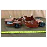 1950s Vintage Structo Red Pressed Steel Earth