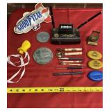 Advertisement Coin Pouches, Can Openers, Pens