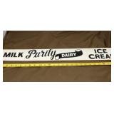 Purity Dairy Steel 4 x 29 Sign