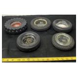 General, Miller, & Firestone Tire Ashtrays