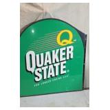 Metal Quaker State Sign 27 1/2" X 29 1/2"