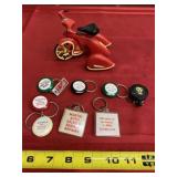 Hallmark 1996 Tricycle and Advertisemen Key Chains