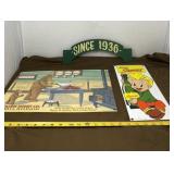 Andre Rooneyï¿½s Porcelain Enameled Sign, Collinï¿½s