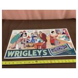 Reproduction Embossed Tin Sign for Wrigley