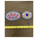 AAA Emblem and Keystone License Plate Topper