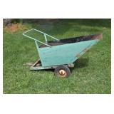 Heavy Duty All Steel Dump Cart Can Be Pulled by