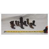 Copper and Brass Cowboy Boot Decor