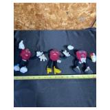 California Raisins Plush and Wire Figurines.
